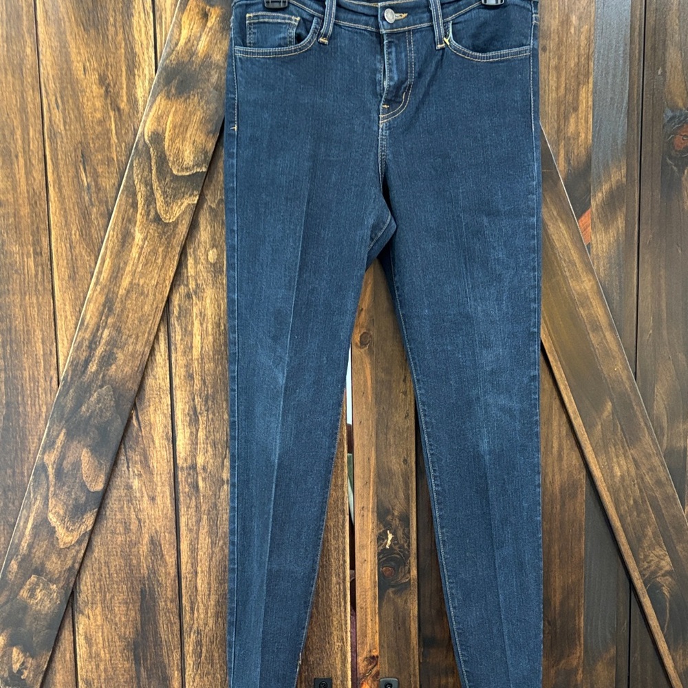Judy Blue Mid Rise Skinny Ankle Jeans 11/30 Dark Wash Stretch Denim USA